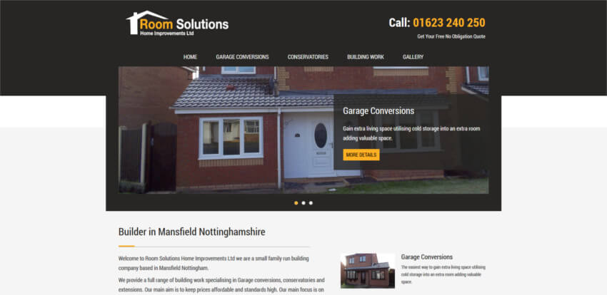 Room Solutions Home Improvements Website