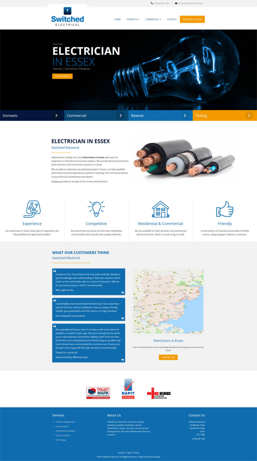 Switched Electrical website